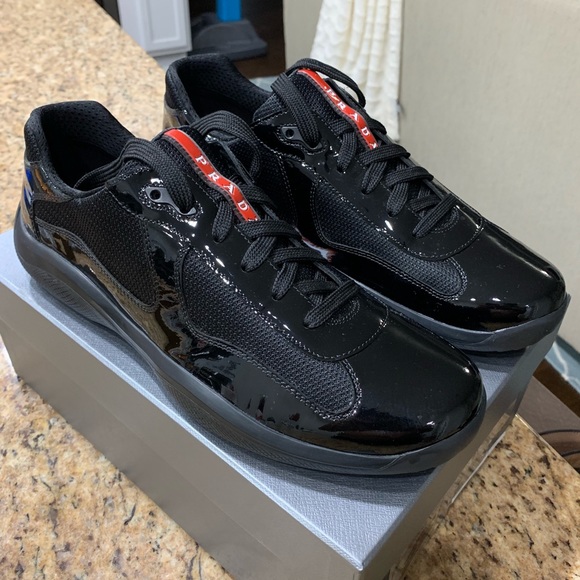 Prada Other - Patent Leather Prada sneakers 100% AUTHENTIC